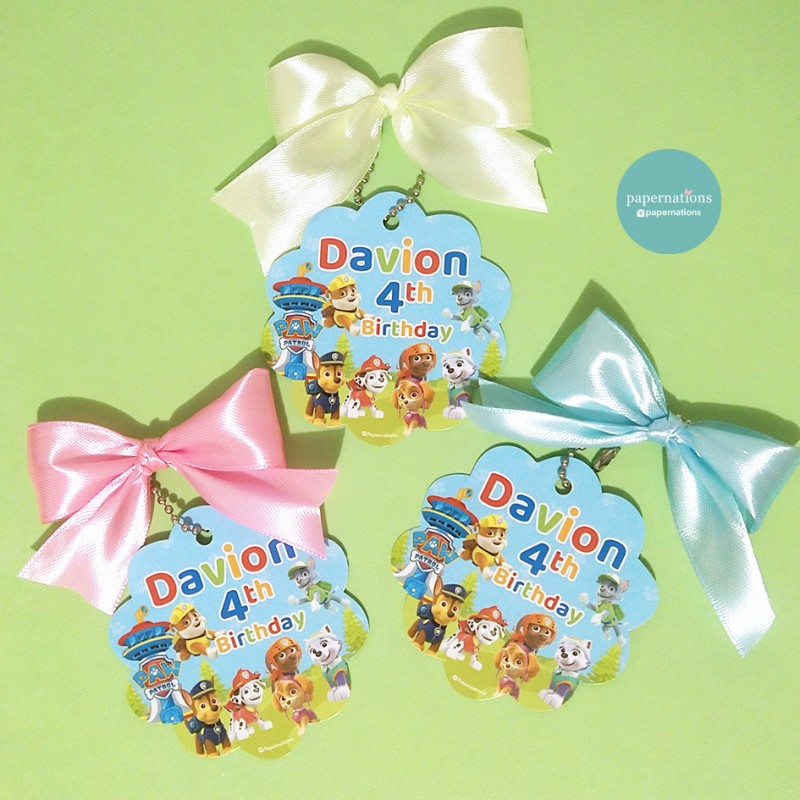 Paw Patrol Souvenir Tag